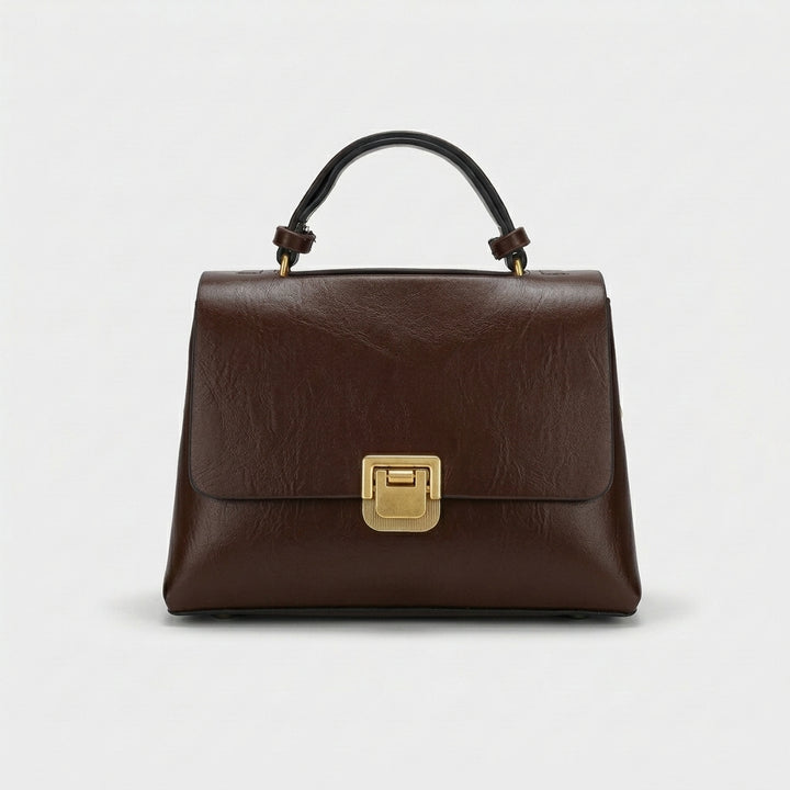Reeve – Structured Vegan Leather Top Handle Satchel Bag