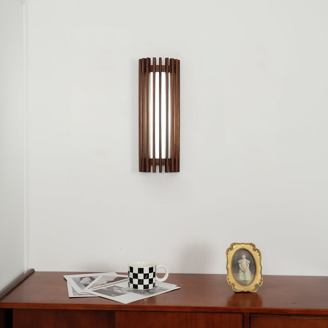 Neyra Walnut Wall Lamp