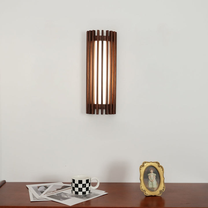 Neyra Walnut Wall Lamp