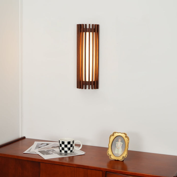 Neyra Walnut Wall Lamp