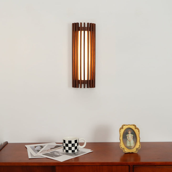 Neyra Walnut Wall Lamp