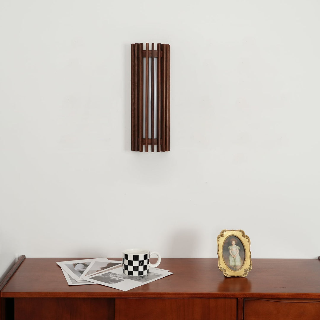 Neyra Walnut Wall Lamp