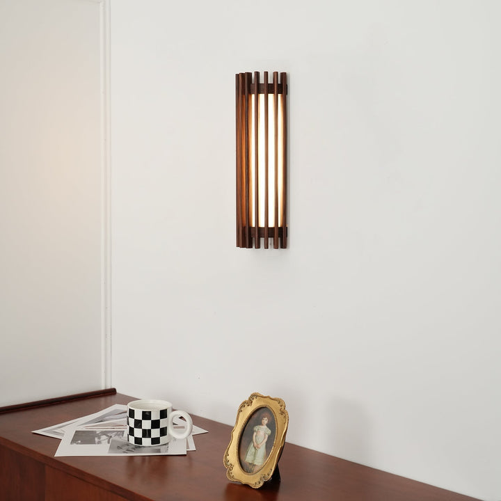 Neyra Walnut Wall Lamp
