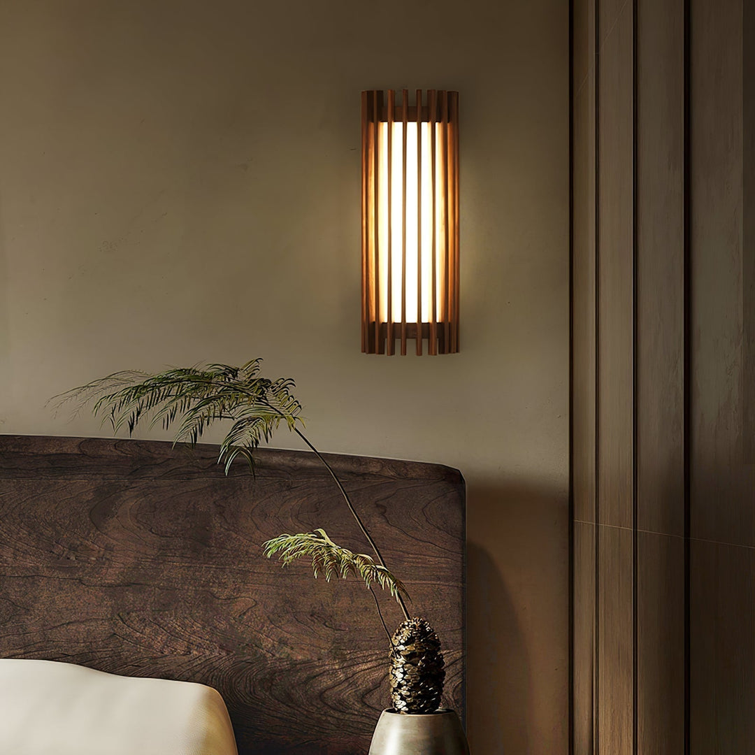 Neyra Walnut Wall Lamp