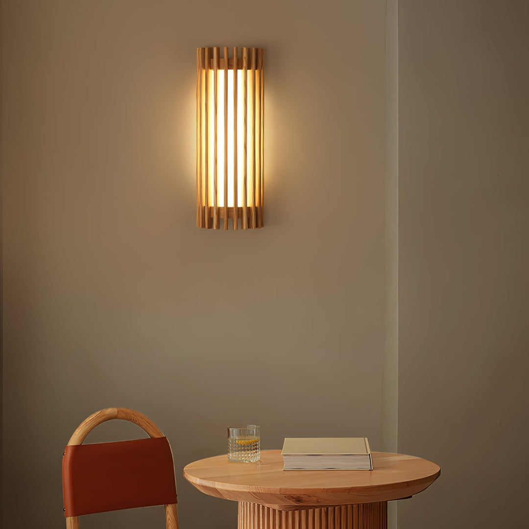 Neyra Walnut Wall Lamp