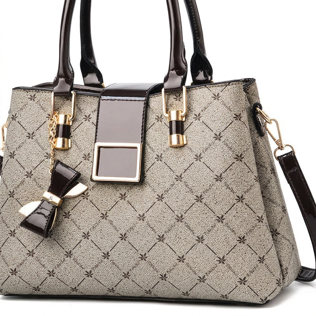 Reina – Printed Top Handle Handbag for Women
