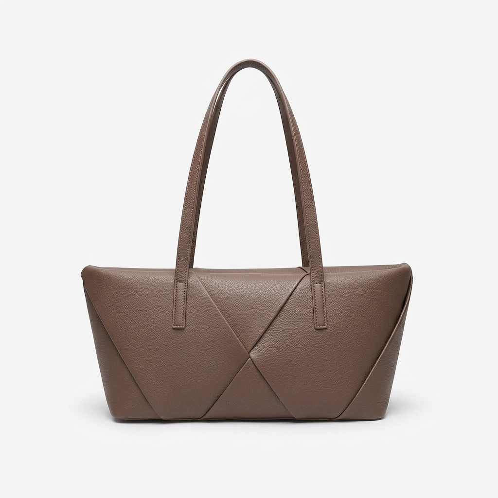Riva – Structured Vegan Leather Shoulder Bag, Work Bag