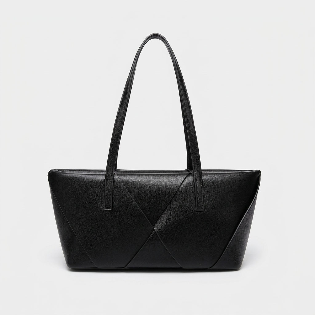 Riva – Structured Vegan Leather Shoulder Bag, Work Bag