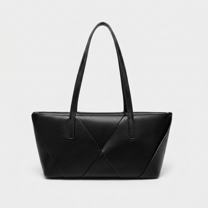 Riva – Structured Vegan Leather Shoulder Bag, Work Bag