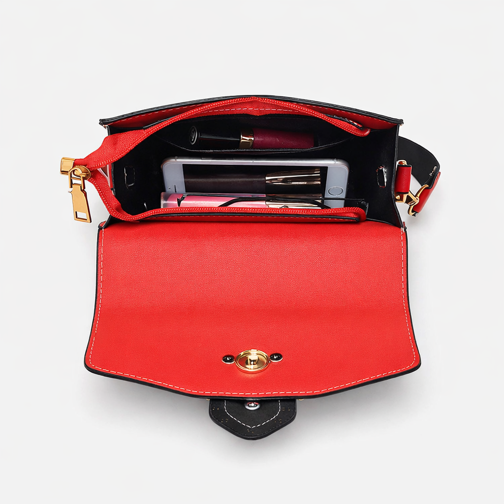 Roar – Lion Head Crossbody Bag, Studded Mini Shoulder Bag