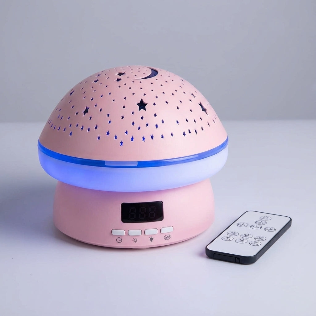 Celestial Dome Star Projector - Rotating Night Sky Light with Remote Control