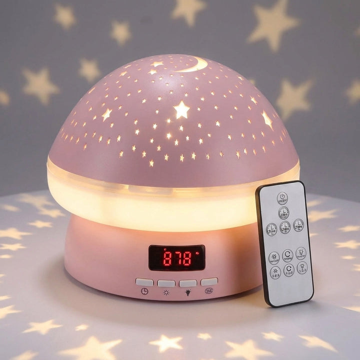 Celestial Dome Star Projector - Rotating Night Sky Light with Remote Control