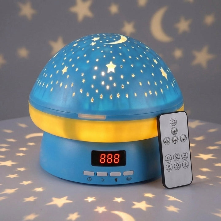 Celestial Dome Star Projector - Rotating Night Sky Light with Remote Control