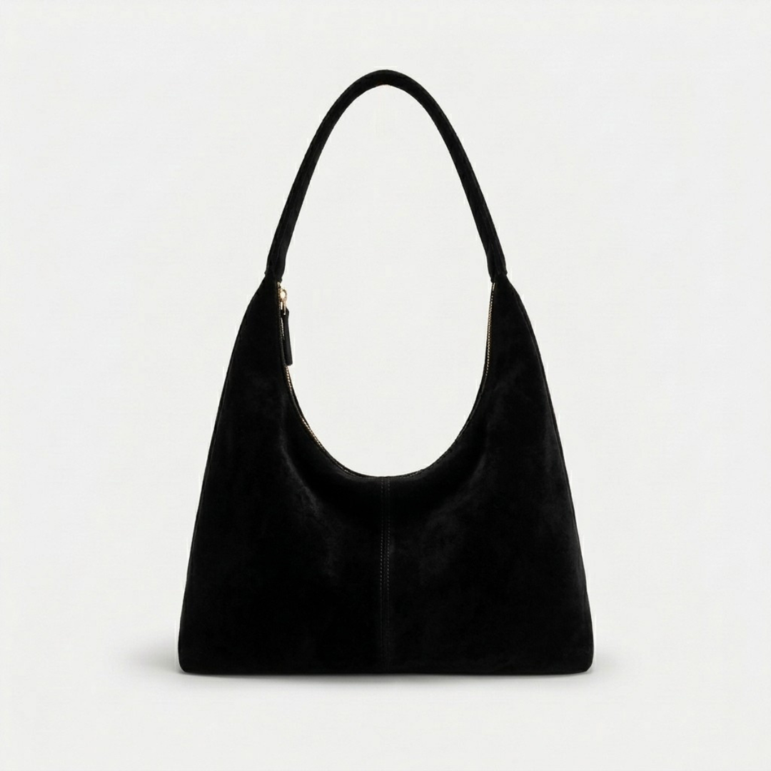 Rova – Large Suede Shoulder Bag, Slouchy Hobo Bag