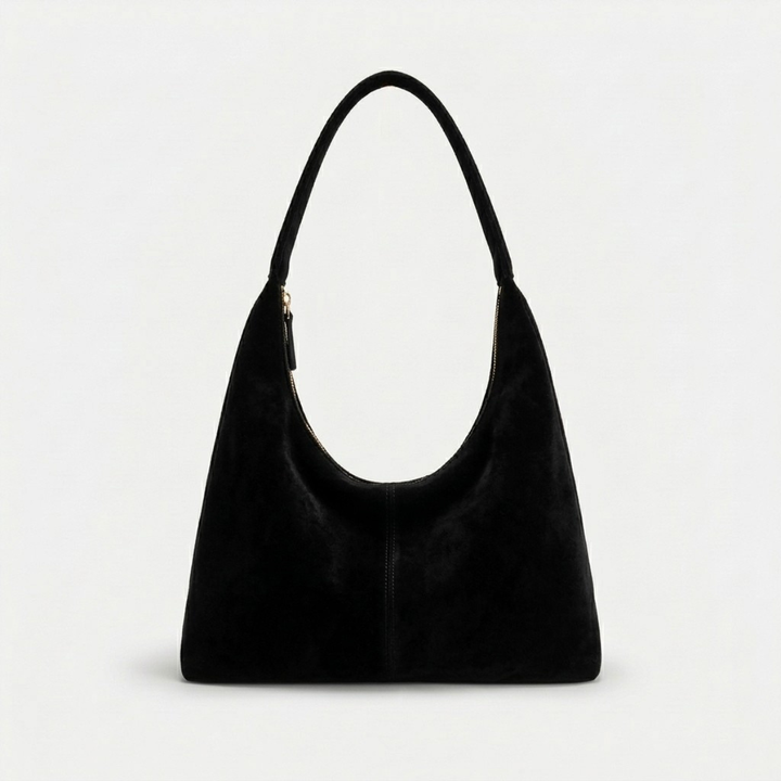 Rova – Large Suede Shoulder Bag, Slouchy Hobo Bag