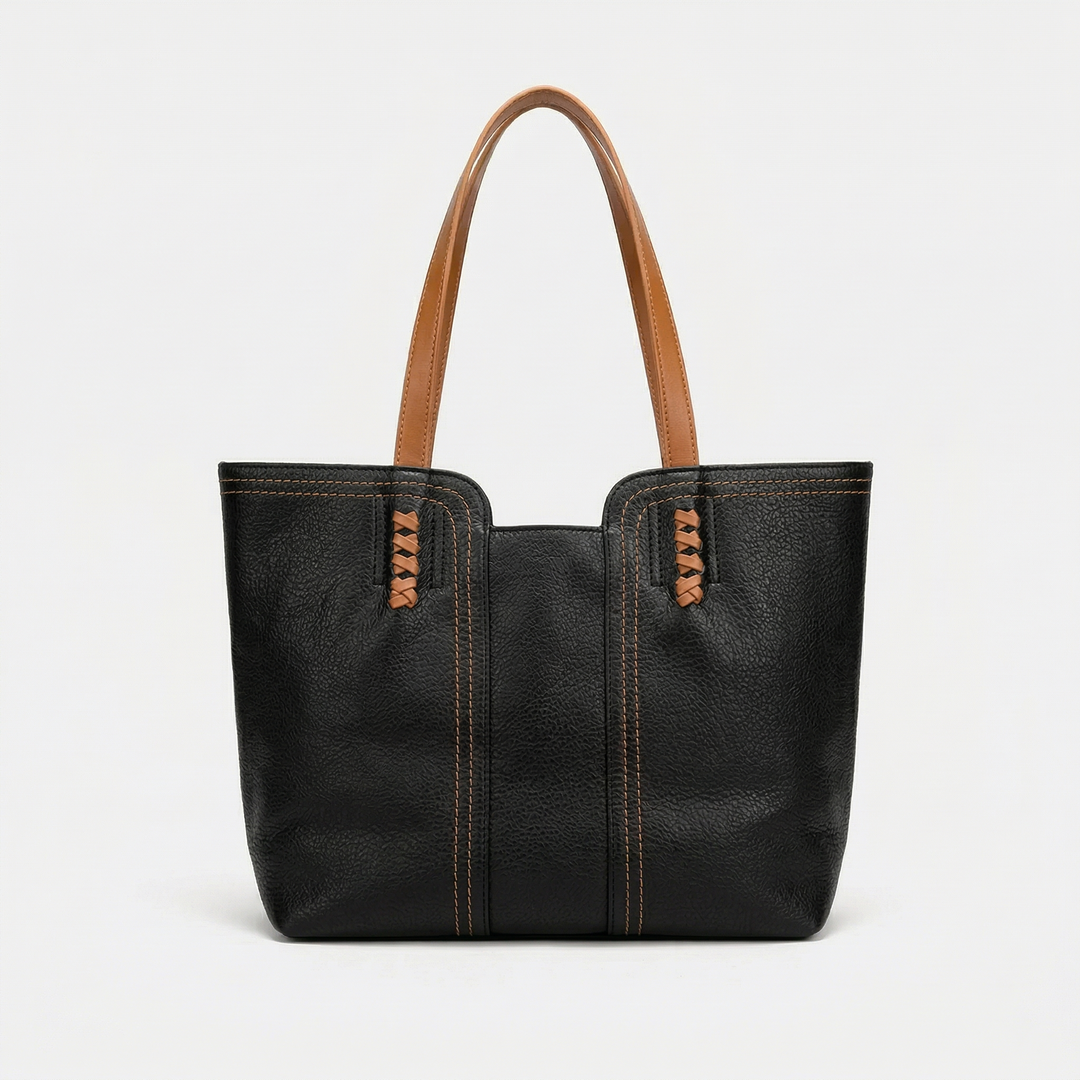 Rova – Large Vegan Leather Tote Bag, Work Shoulder Bag