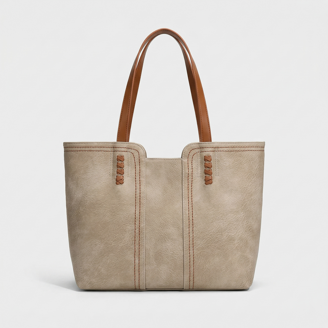 Rova – Large Vegan Leather Tote Bag, Work Shoulder Bag