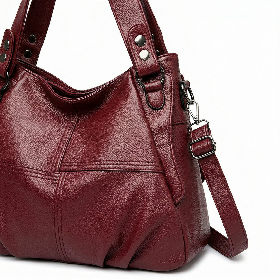 Rowan – Large Vegan Cowhide Hobo Shoulder Bag