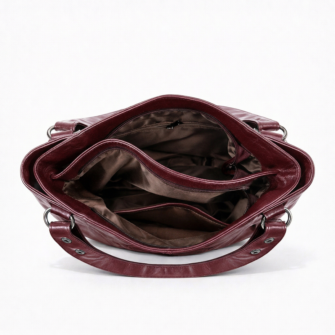 Rowan – Large Vegan Cowhide Hobo Shoulder Bag