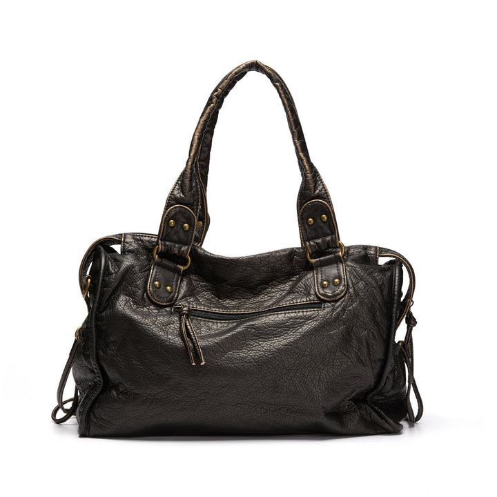 Elegance Black | Luxurious handbag in genuine leather