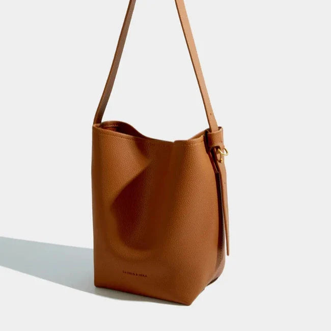 Calla – Vegan Leather Bucket Bag, Crossbody Shoulder Bag