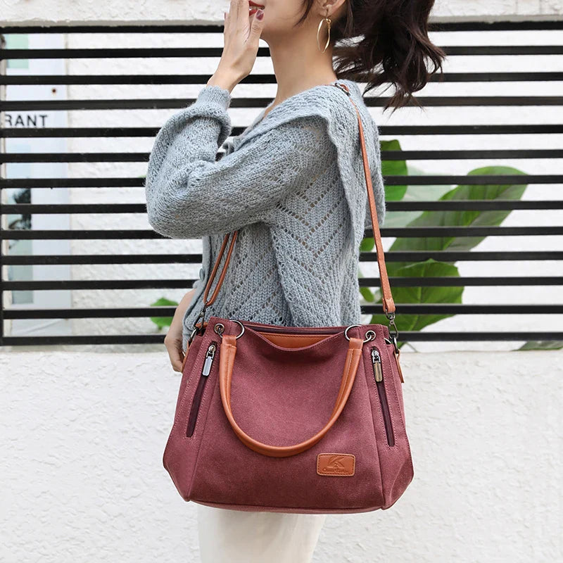 Calla – Canvas Hobo Shoulder Bag, Crossbody Bag