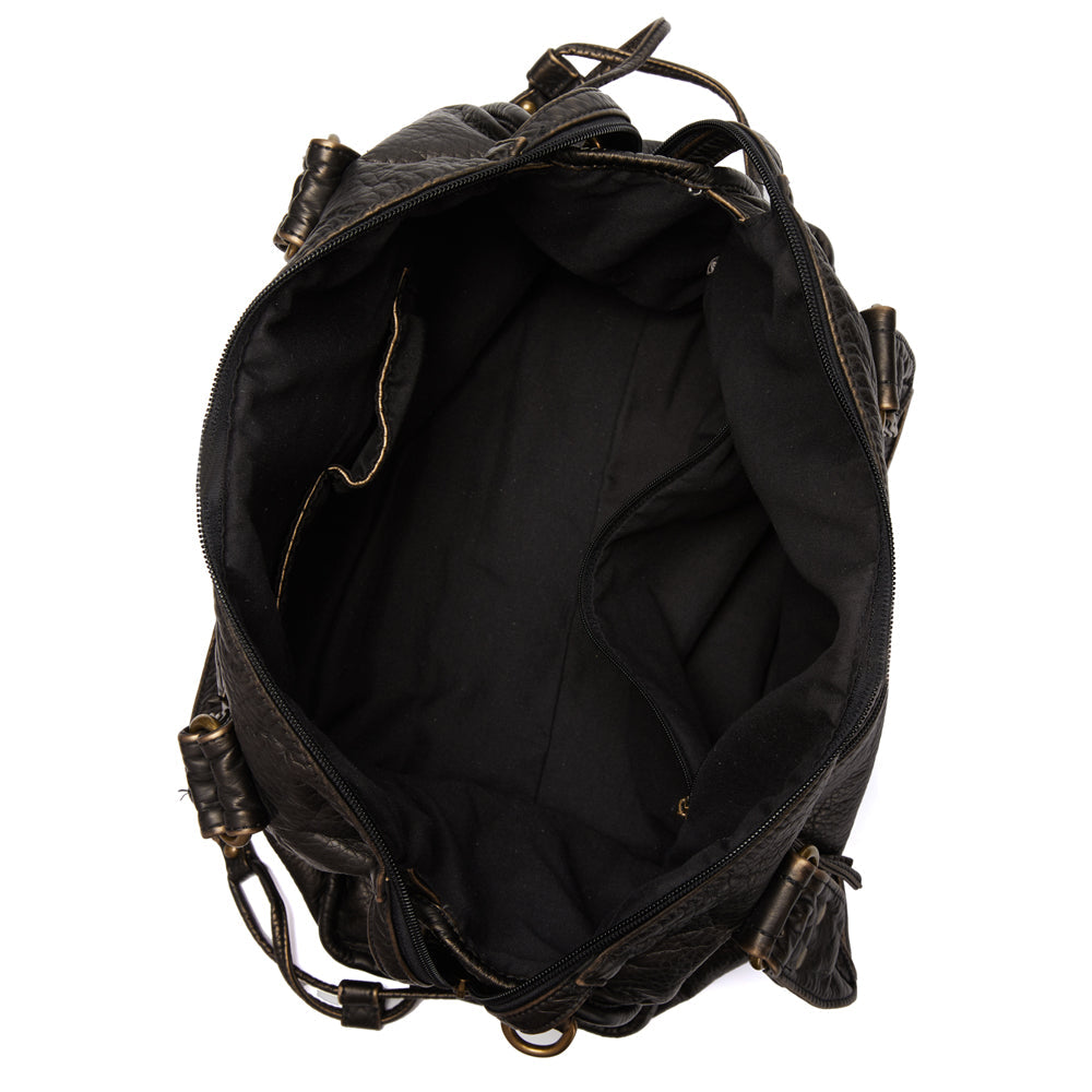 Elegance Black | Luxurious handbag in genuine leather