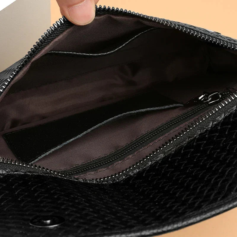 Premium Leather Crossbody Sling Bag for Men – Compact Everyday Shoulder Bag