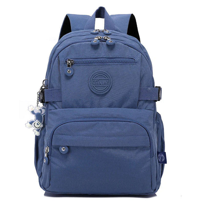 Urban Commuter Nylon Backpack - Durable Water-Resistant Travel Bag for Women
