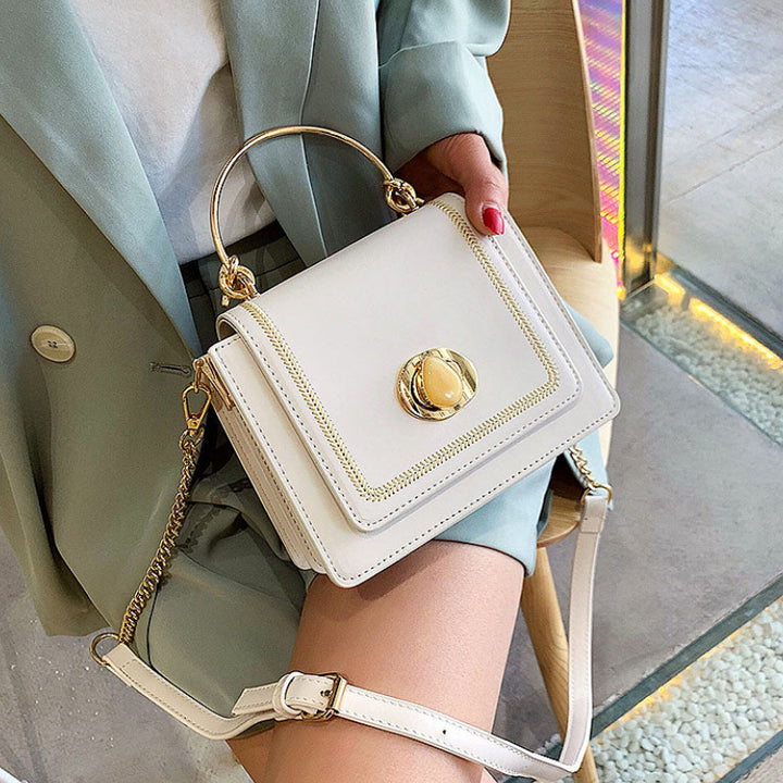 Lena – Mini Vegan Leather Top Handle Crossbody Bag