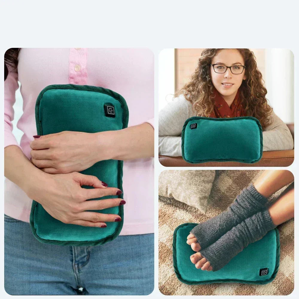 Graphite USB Heating Pad with 3 Temperature Settings - Portable Ergonomic Warmer for Hand and Belly