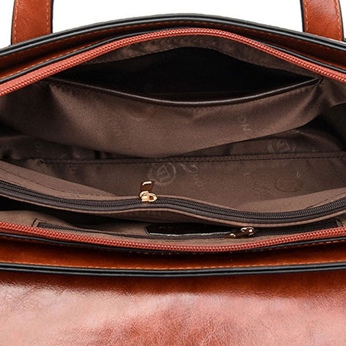 Vesper – Croc Embossed Cowhide Shoulder Bag for Women