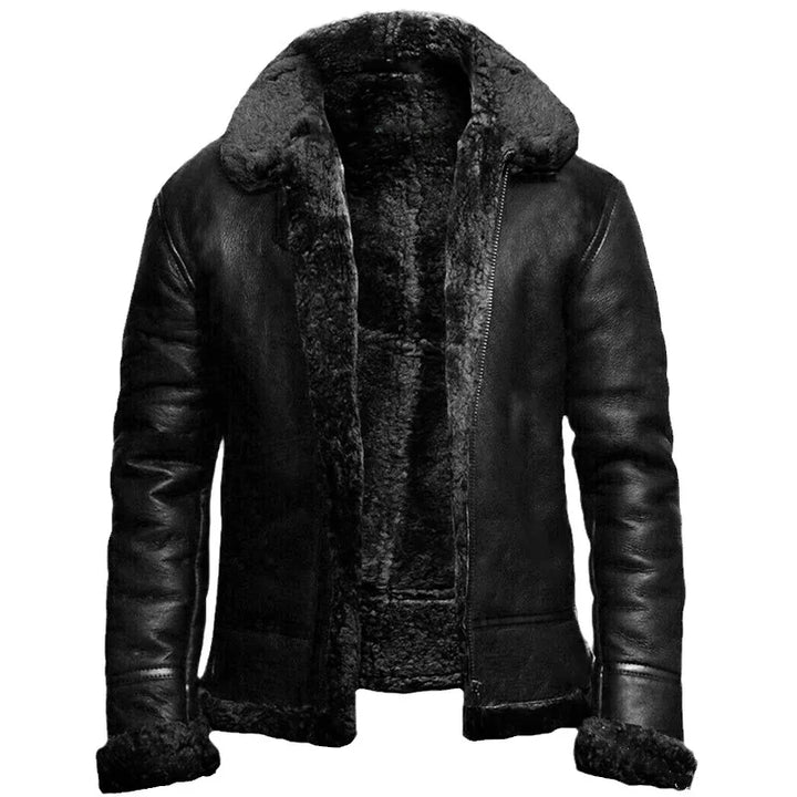 Premium Structured Zip-Up Jacket for Men with High Collar