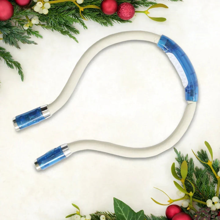 Flexible hands-free knitting and crochet lamp – LED neck lamp for crafting and reading