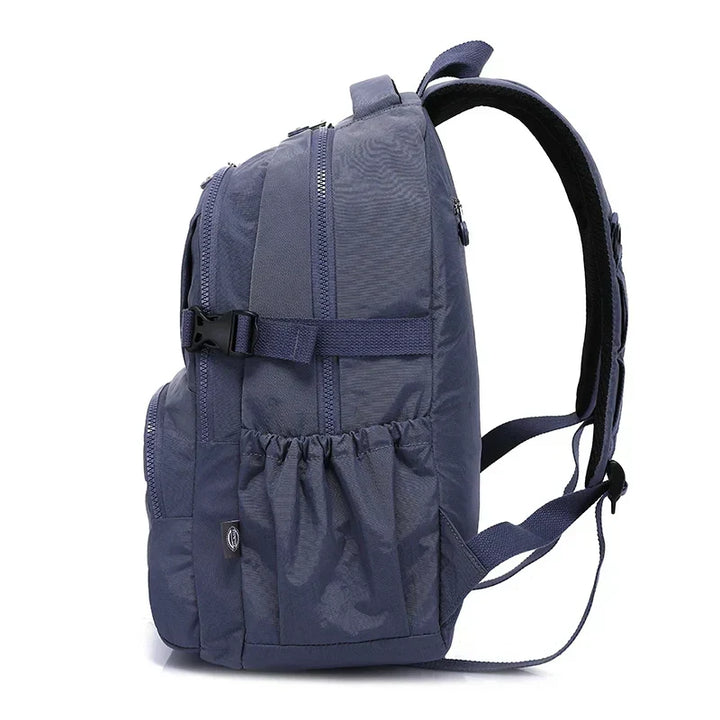 Urban Commuter Nylon Backpack - Durable Water-Resistant Travel Bag for Women