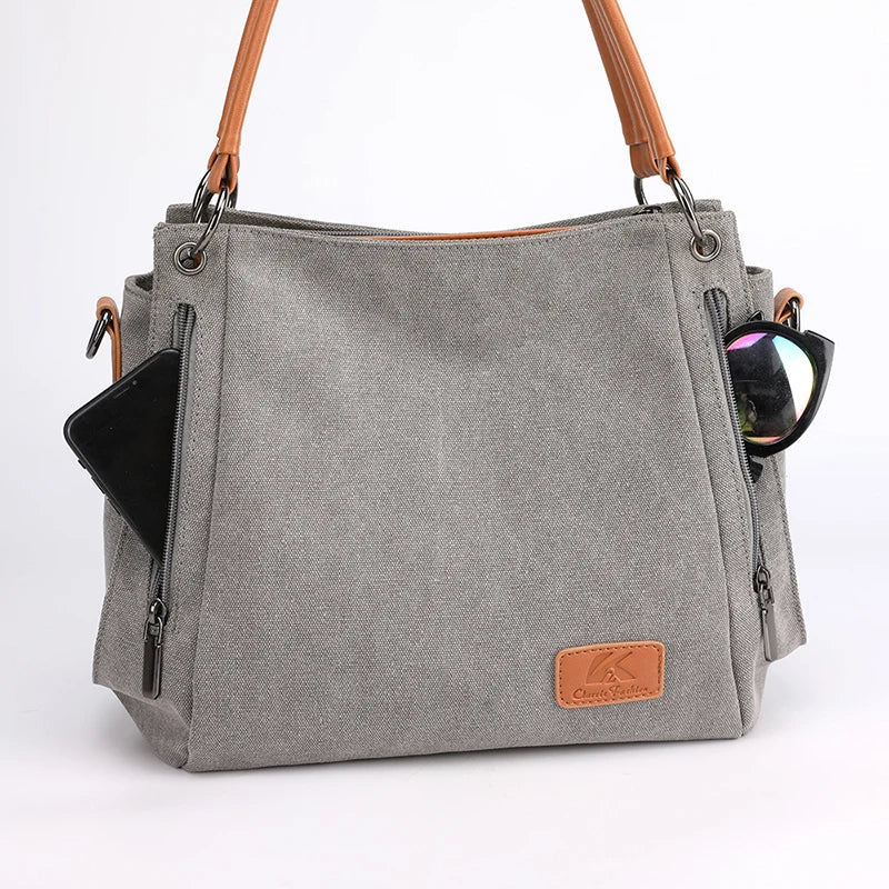 Calla – Canvas Hobo Shoulder Bag, Crossbody Bag