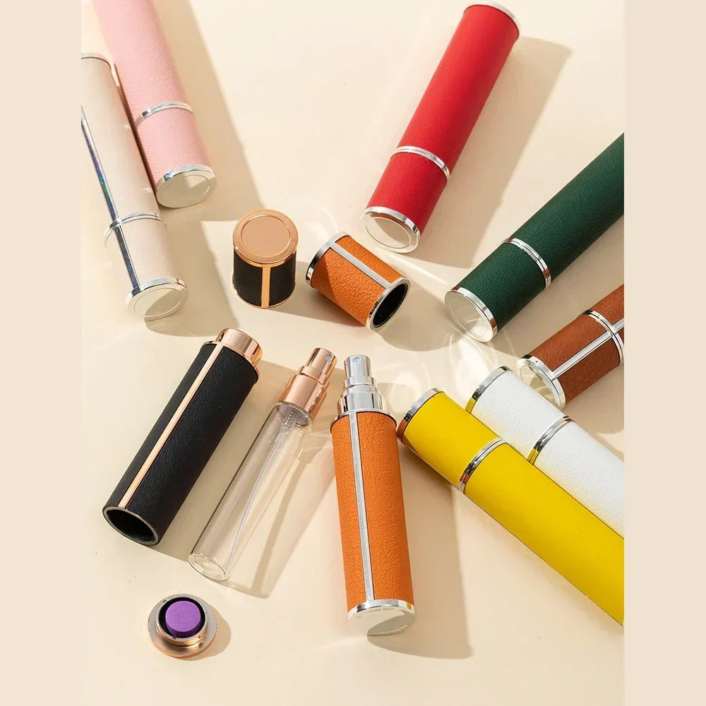 Compact Glass Perfume Atomizer Spray Bottle - 10ml Refillable Travel Size