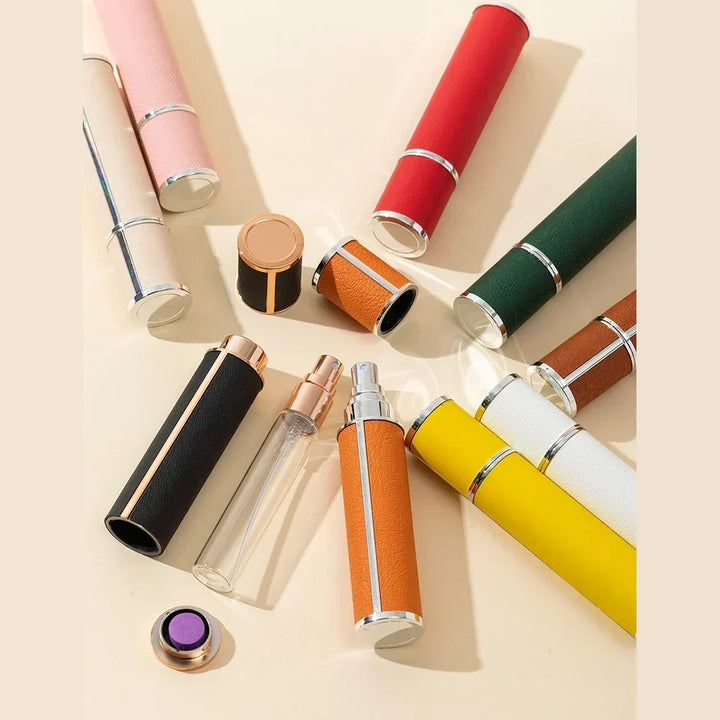 Compact Glass Perfume Atomizer Spray Bottle - 10ml Refillable Travel Size