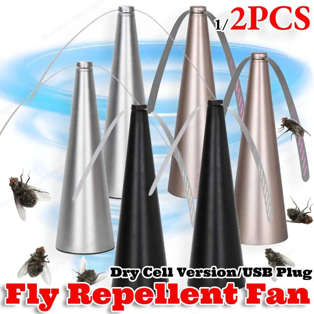 Portable Insect Deterrent Fan with Soft-Touch Blades