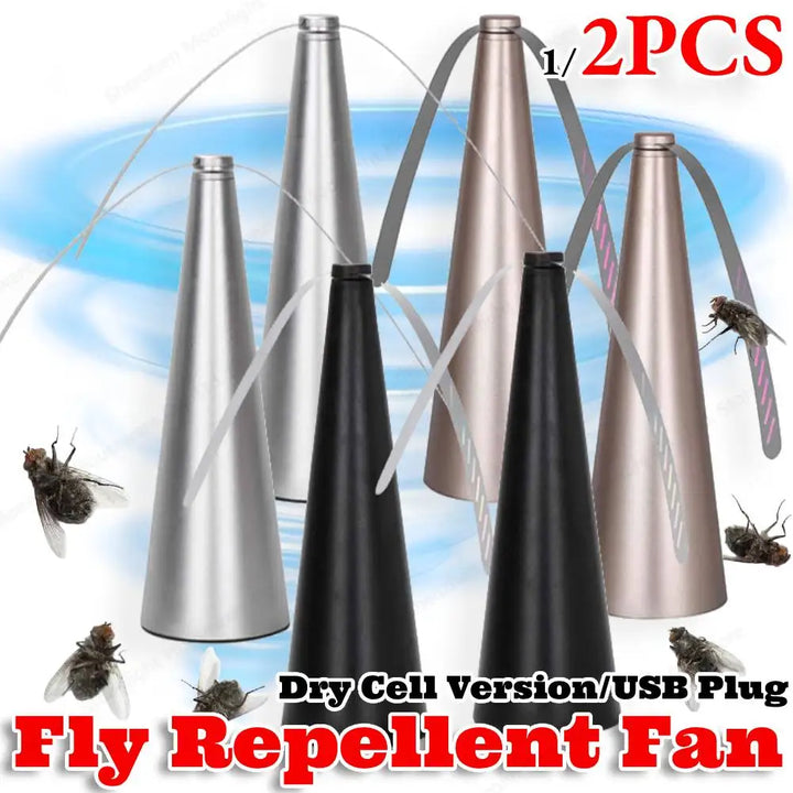 Portable Insect Deterrent Fan with Soft-Touch Blades