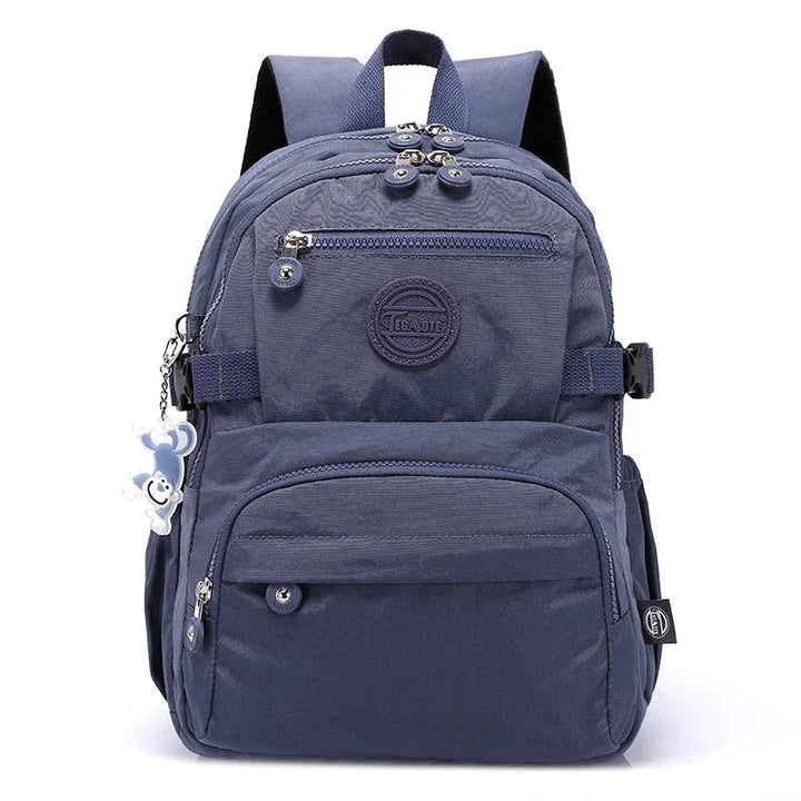 Urban Commuter Nylon Backpack - Durable Water-Resistant Travel Bag for Women