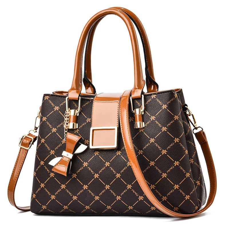 Reina – Printed Top Handle Handbag for Women