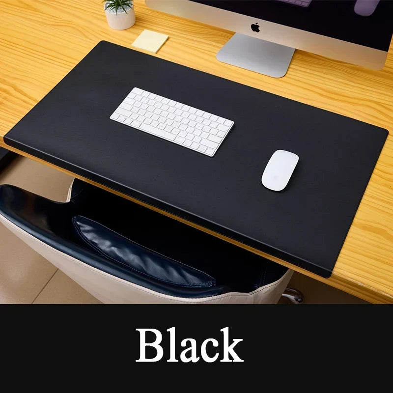 Premium PU-Leather Desk Pad with Wrist Support – Non-Slip Surface for Office and Gaming