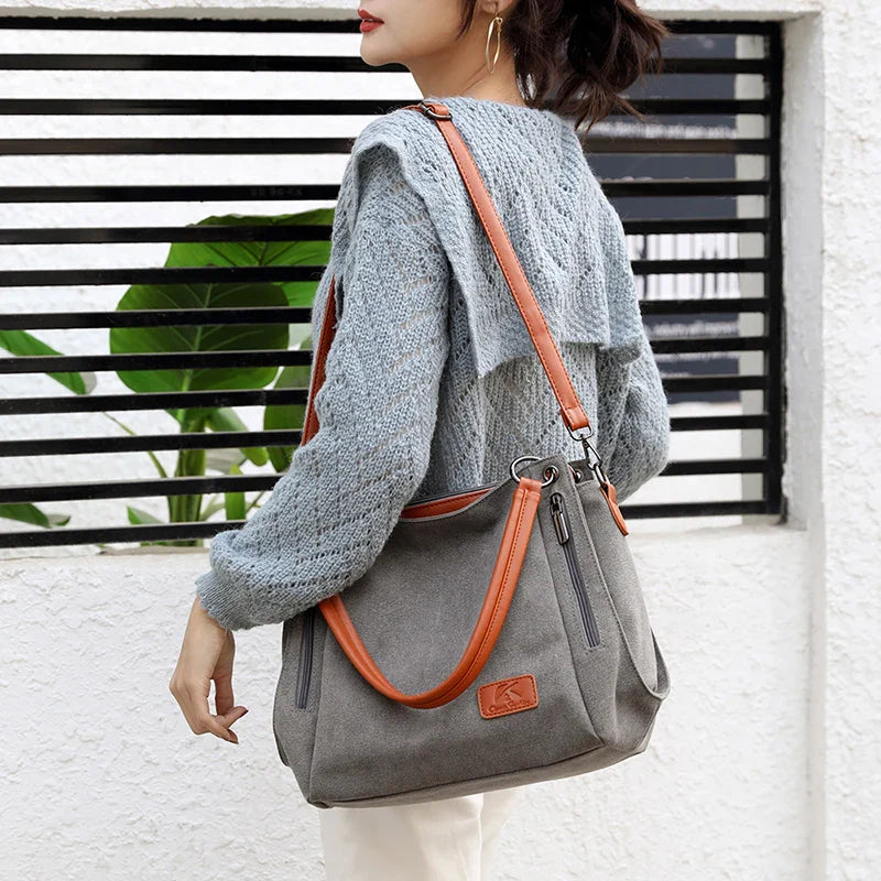 Calla – Canvas Hobo Shoulder Bag, Crossbody Bag