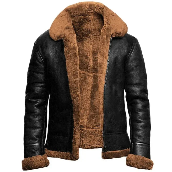 Premium Structured Zip-Up Jacket for Men with High Collar