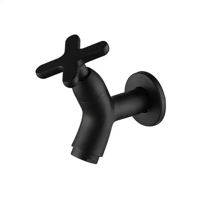 Solid Brass Wall-Mounted Cold Water Faucet with Single Lever Handle