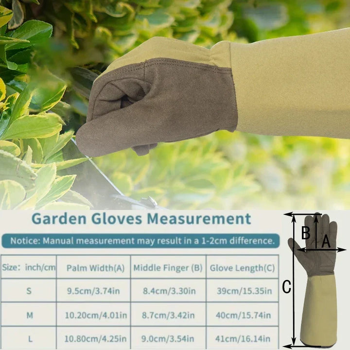 Garden Gloves FLORAHAND | Thorn Resistant & Breathable | Long Rose Gloves for Women | 1 Pair