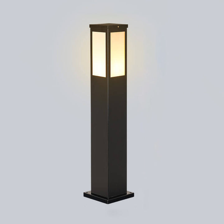 Modern solar cell grass mat square column outdoor waterproof road lamp