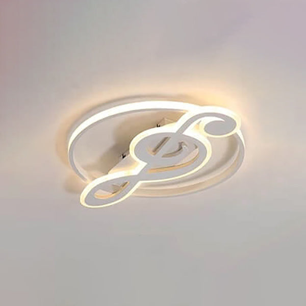 Nordic Creative Music Notes Design LED Ceiling Mounted Lamp