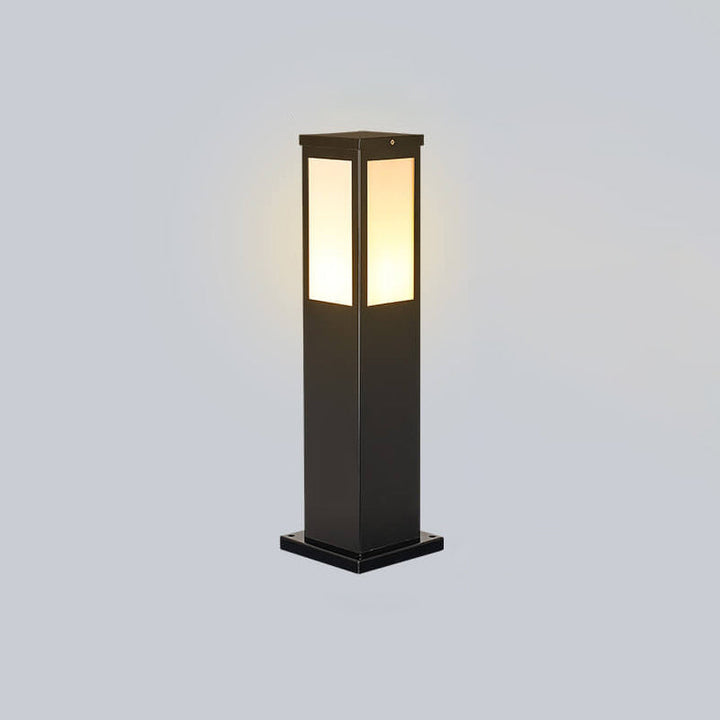 Modern solar cell grass mat square column outdoor waterproof road lamp